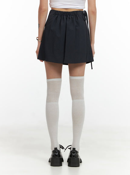 ribboned-stripe-unbalanced-mini-skirt-cl405