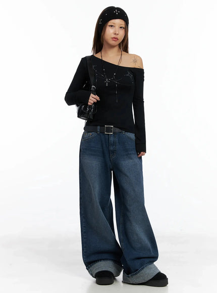 geometric-studded-off-shoulder-top-in528