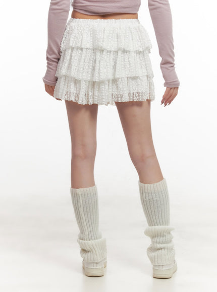 lace-ruffle-layered-mini-skirt-cj516