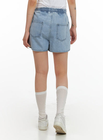 string-waist-stripe-denim-shorts-cl415