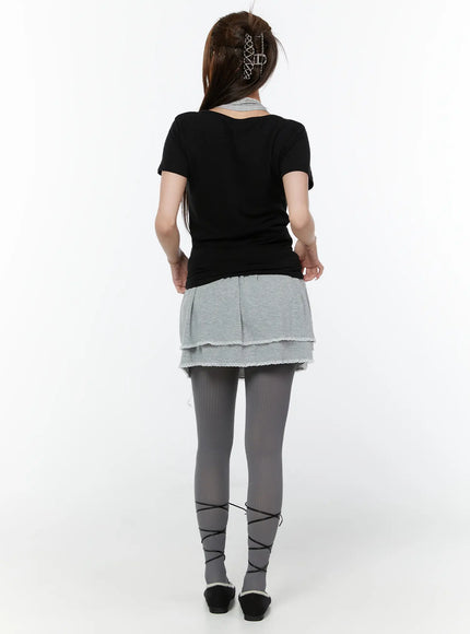 lace-trim-layered-mini-skirt-cy519