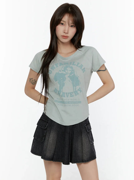 Pigment Dyed Graphic Tee CL508