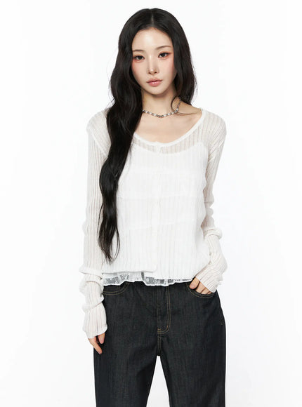 summer-ribbed-knit-cardigan-cu511 / White
