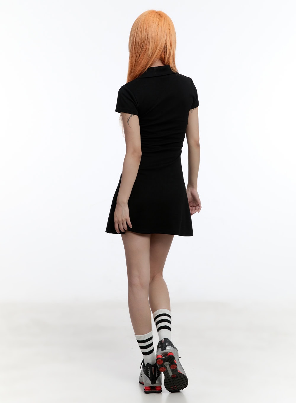 collared-flare-mini-dress-cy530