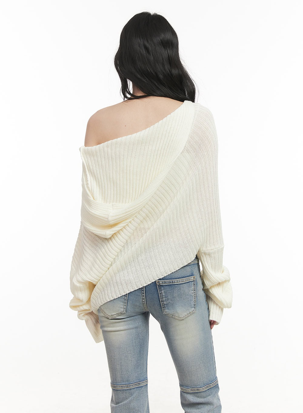 ribbed-off-shoulder-hooded-sweater-cf513
