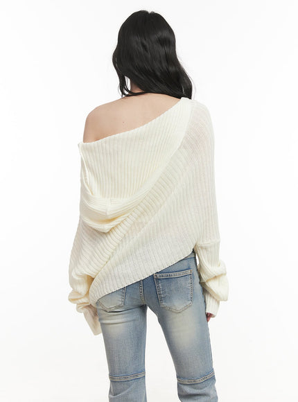 ribbed-off-shoulder-hooded-sweater-cf513