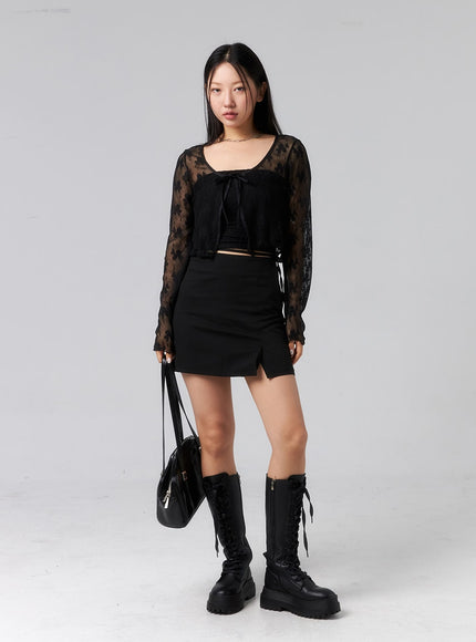 waist-strap-mini-skirt-cl319