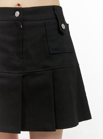 pleated-button-mini-skirt-cg427