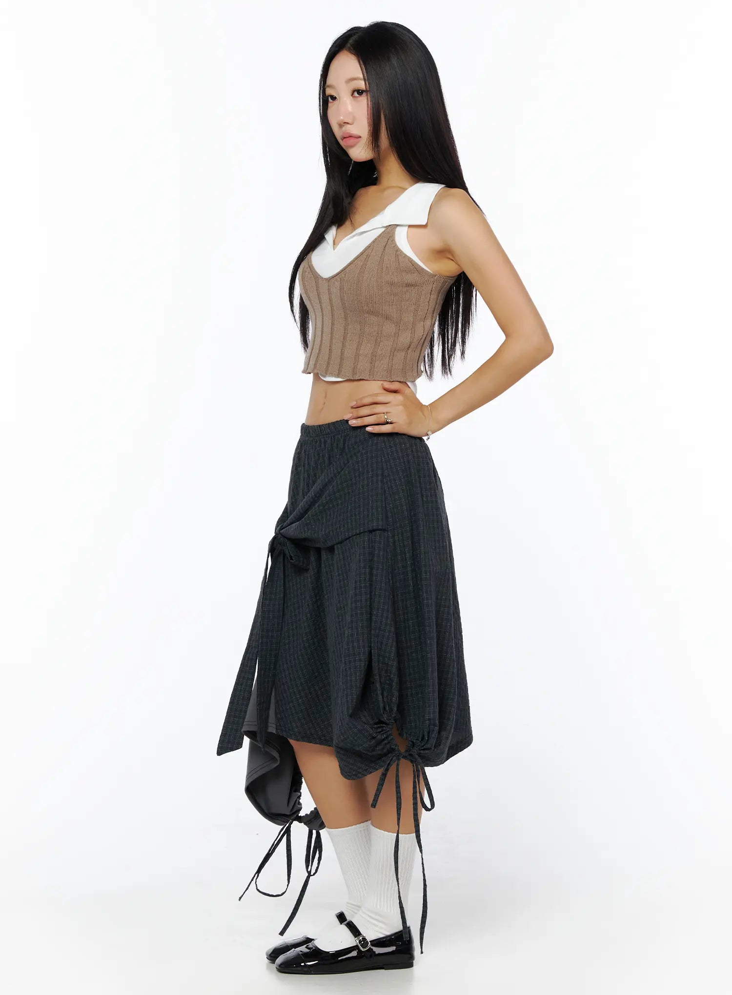 plaid-draped-midi-skirt-cu512