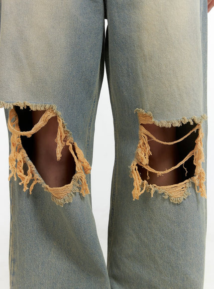 washed-destroyed-denim-baggy-jeans-ol408