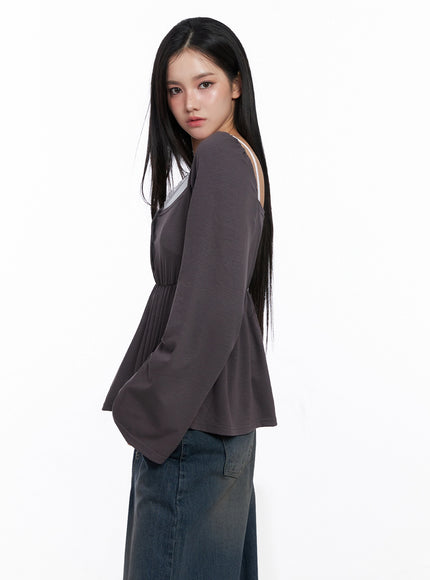 shirred-flowy-buttoned-long-sleeve-is525