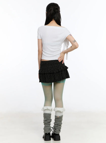 polka-dot-ruffle-mini-skirt-ca508