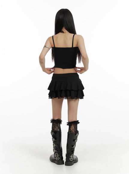 dark-grunge-frill-lace-mini-skirt-with-socks-cf429