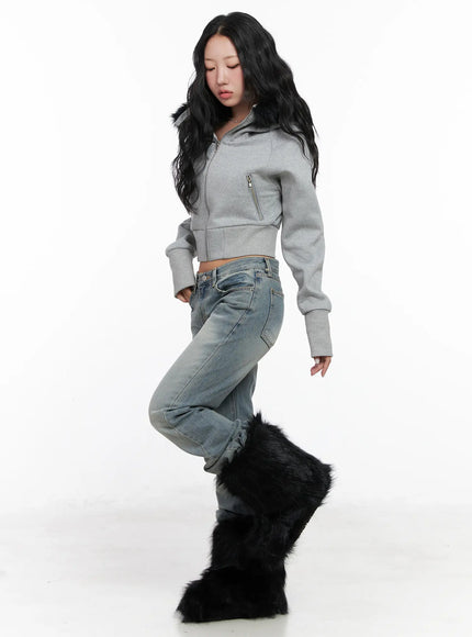 slim-fit-fleece-fur-hoodie-cn514