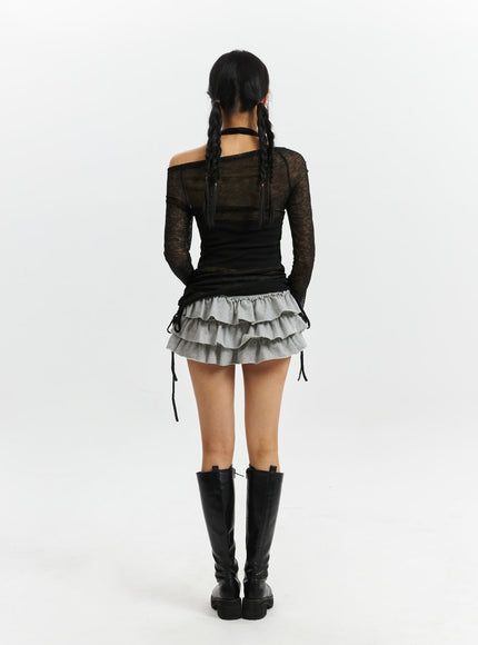 frill-layered-mini-skirt-cd321