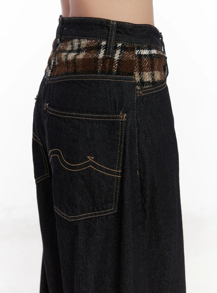 samara-plaid-accent-wide-leg-jeans-cd501