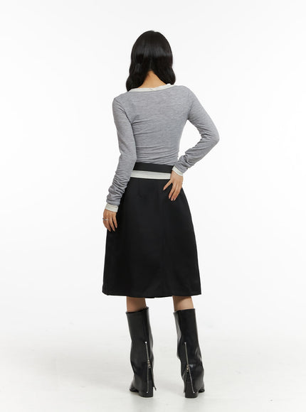 pleated-mid-length-solid-skirt-cj417