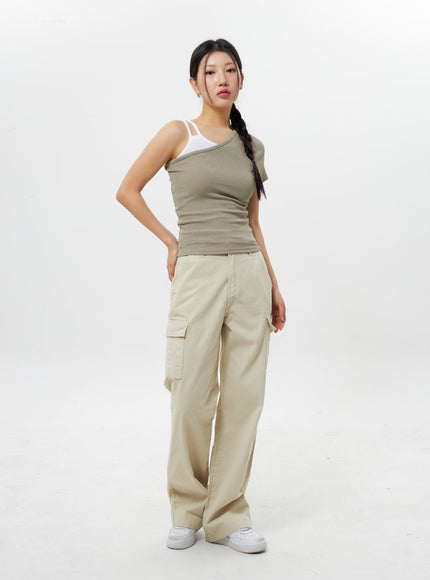 Cotton Cargo Pants IY312