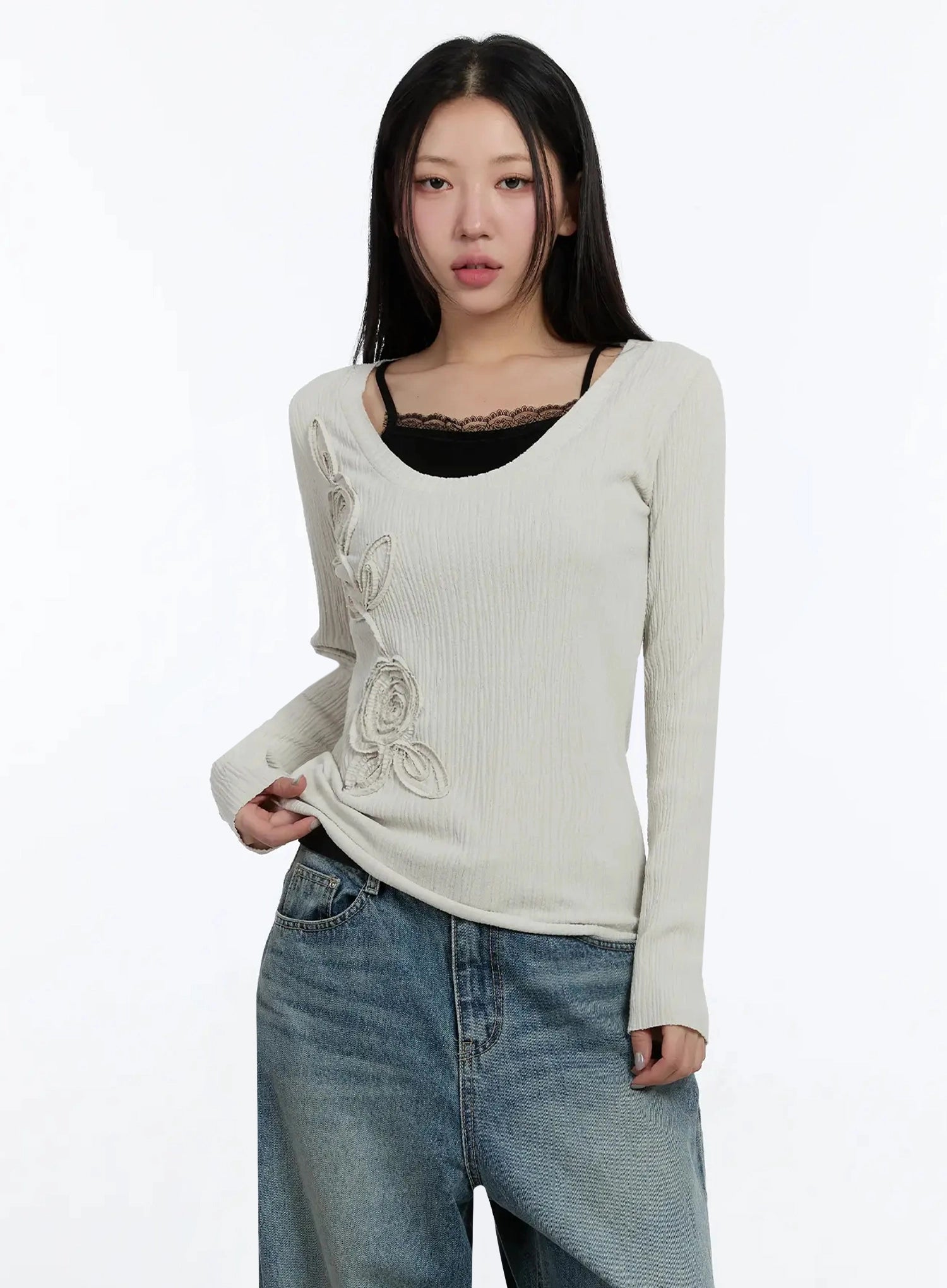 two-way-flower-ribbed-top-im509