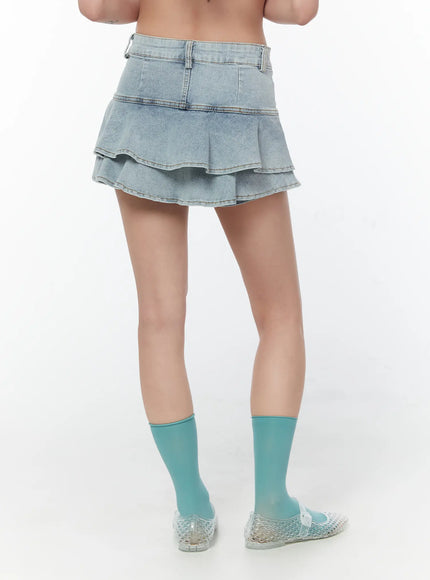 layered-ruffle-denim-skirt-cy514