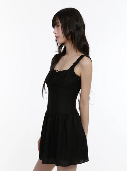 Casual Babydoll Mini Dress CL507 - Romantic style Casual Babydoll Mini Dress CL507 - Romantic style