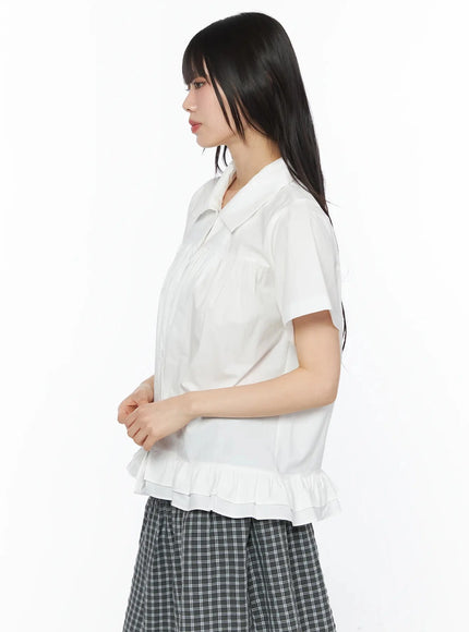 frill-flare-collar-blouse-iy525