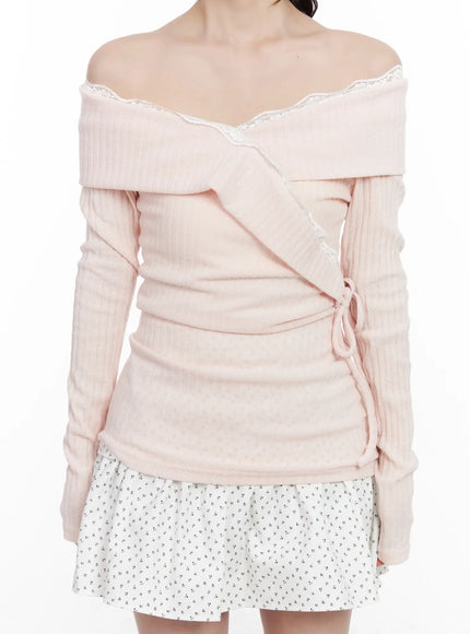 lace-off-shoulder-ribbed-top-cm527