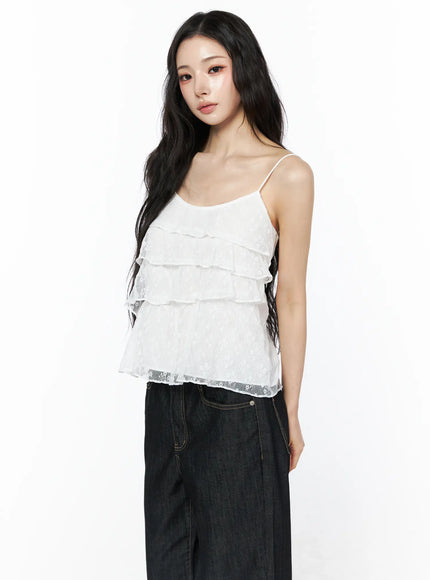 lace-ruffle-sleeveless-blouse-cu511