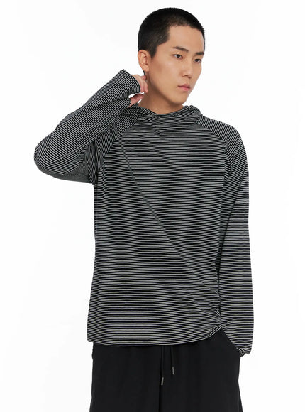 mens-striped-long-sleeve-hoodie-is502