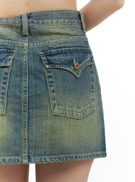 point-detail-washed-denim-mini-skirt-cs424