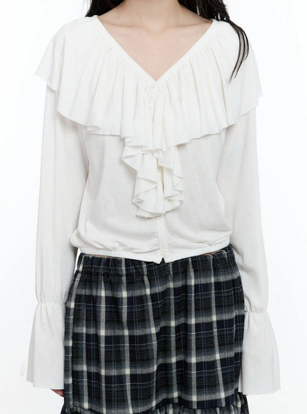 ruffle-flare-sleeved-cardigan-cn517