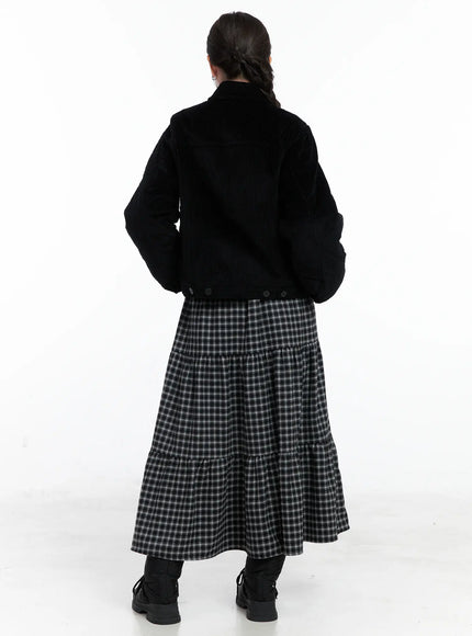 checkered-flare-maxi-skirt-cn519