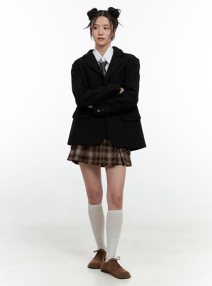 checkered-pleated-mini-skirt-on404