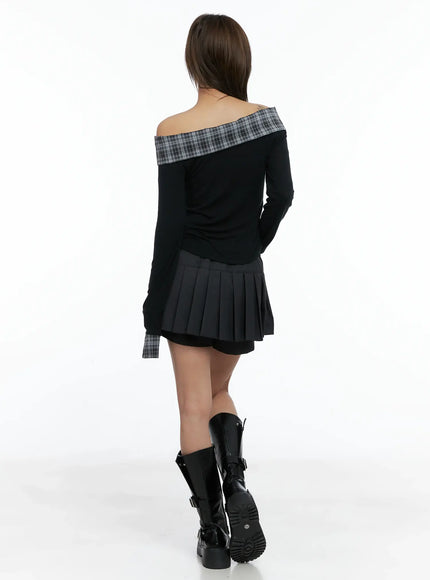 trendy-pleated-mini-skirt-cs504