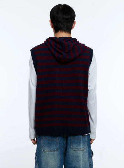 mens-striped-knit-sleeveless-hoodie-ig515