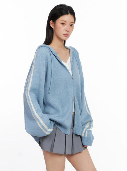 striped-sleeve-casual-hoodie-is515