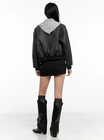 essential-buttoned-black-mini-skirt-cg526