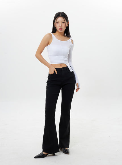 Slim Fit Bootcut Pants IY311