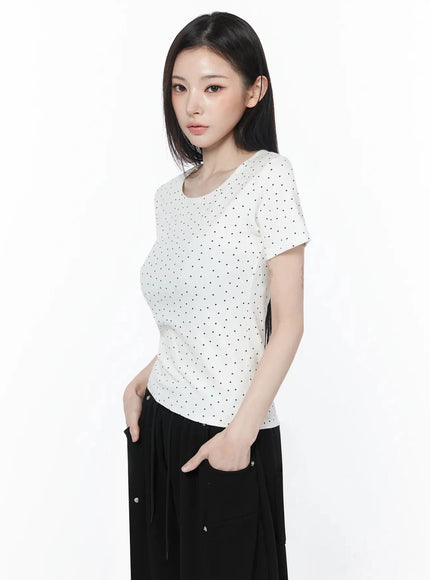 polka-dot-round-neck-tee-iu512