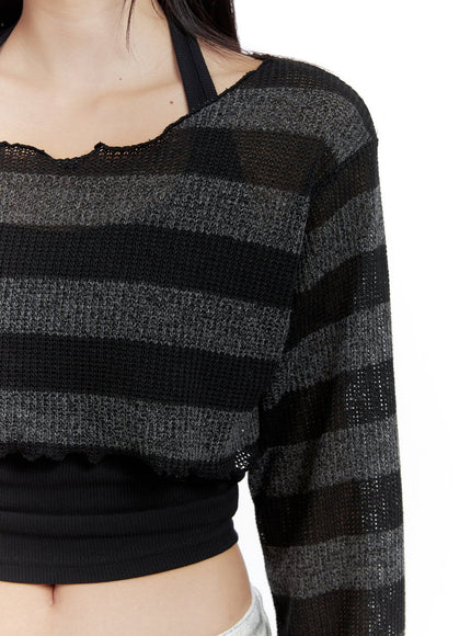 sheer-striped-crop-sweater-cl424