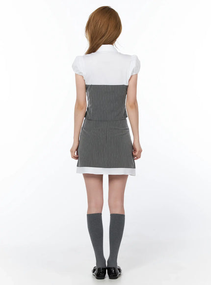 pinstriped-belted-mini-skirt-cy508
