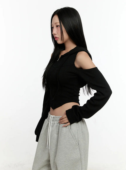 ribbed-shoulder-cut-out-hoodie-cn506