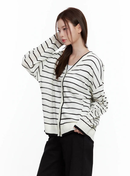 oversized-striped-cardigan