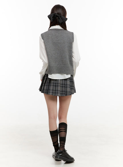 plaid-double-belted-pleated-mini-skirt-og429