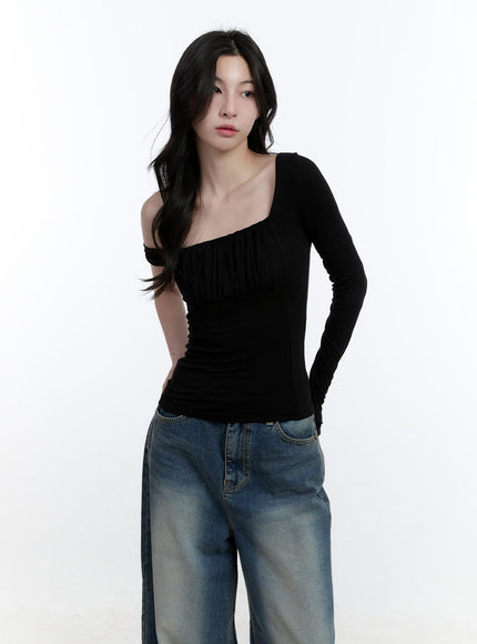 one-shoulder-asymmetric-shirred-top-cj520