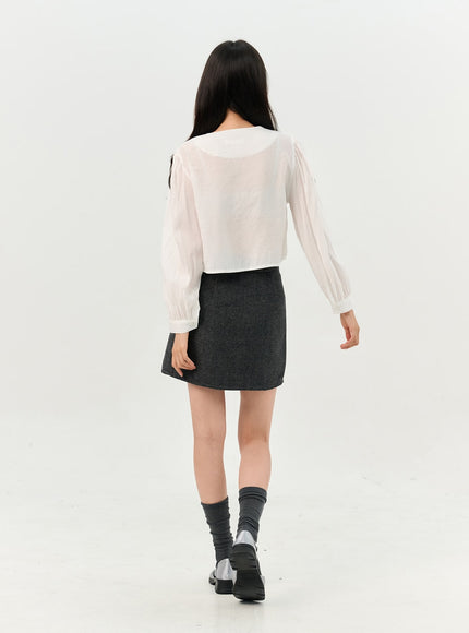 buttoned-tie-collared-blouse-oo327