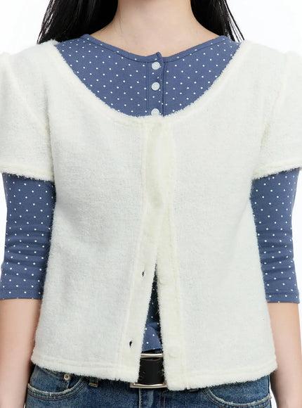 textured-knit-shoulder-puff-short-sleevecardigan-im513