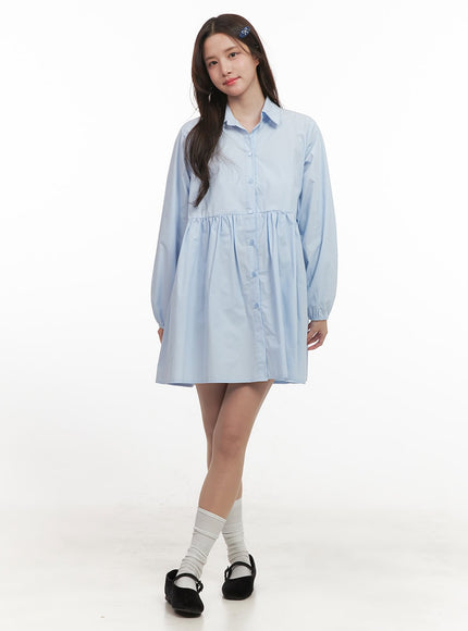 a-line-shirt-collar-dress-cj515