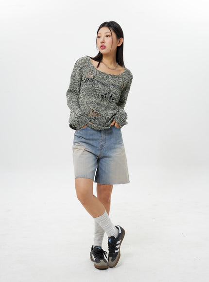 Ripped Sweater IY312