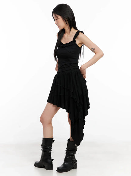 asymmetric-ruffle-dress-cl528